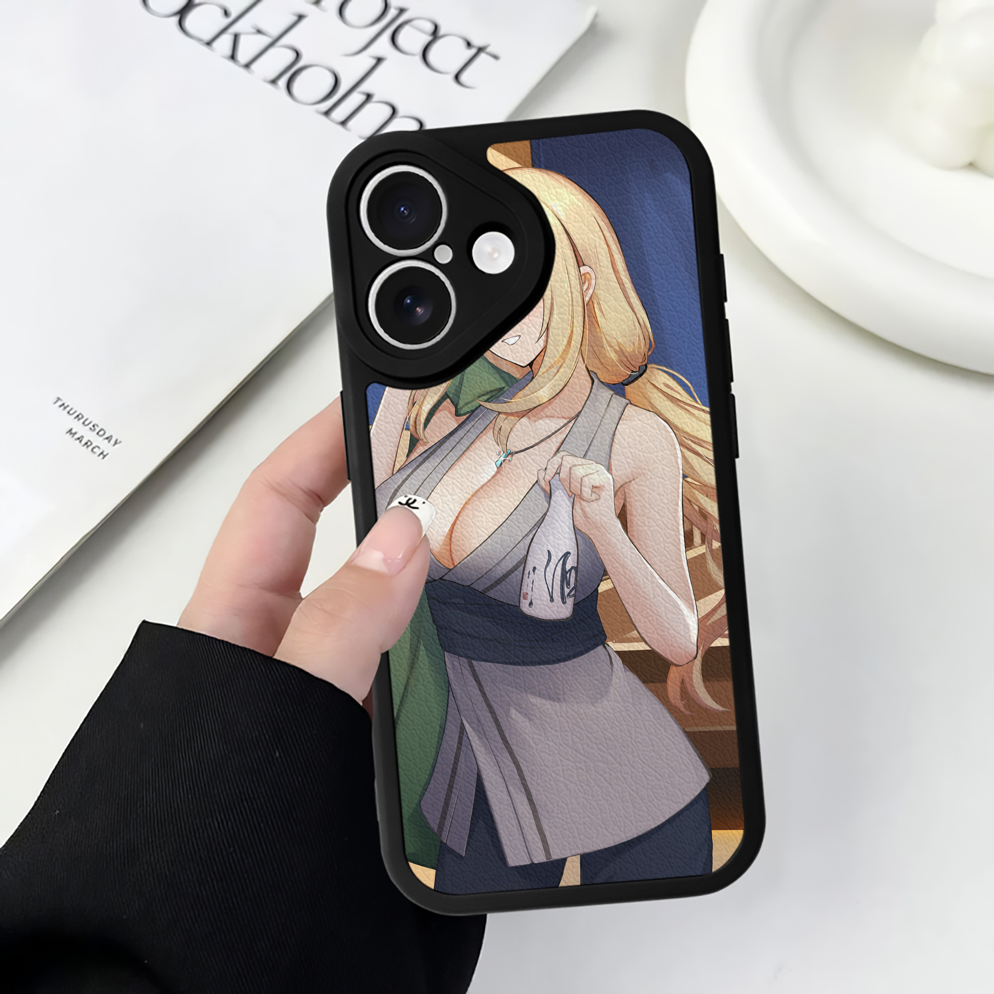 （画像用） NARUTO -ナルト- NARUTO -ナルト- 疾風伝 【iPhone 16シリーズ対応】シリコンスマホケース（レザー調） 材質：シリコン